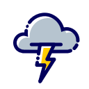 cloud, flash, fulmine, fulmini, nuvola, weather svg vector icon