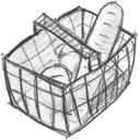 basket, ecommerce, shopping, webshop icon