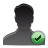 user,check icon