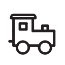 celebration, christmas, kids, new year, toy, train, xmas svg vector icon