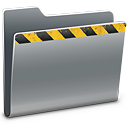 caution,folder icon