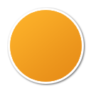 ball, orange icon