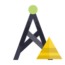 antenna,pyramid icon