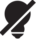 lightbulb, off svg vector icon