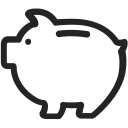 earn, guardar, money, save, savings svg vector icon