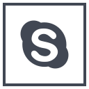 logo, media, skype, social svg vector icon