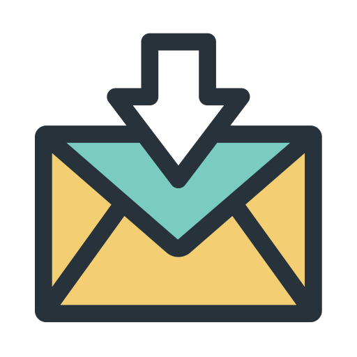 Color Block Mail Download svg vector icon