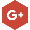google, hexagon, media, plus, social svg vector icon