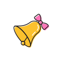 bell, school bell, school ring svg vector icon