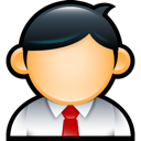 administrator, employee, male, man, user icon