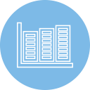 analytics, bar, graph, statistics svg vector icon