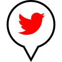 pin, social, twitter svg vector icon