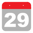 calendar, event, hovytech, nine, schedule, twenty-nine, two svg vector icon