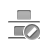 distribute,vertica,bottom,cancel icon