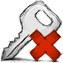 deny, key icon
