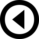 border, circled, left, triangle svg vector icon