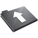 arrow,up,grey,folder,ascend,rise,ascending,upload,increase icon