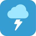 storm, thunder, weather svg vector icon