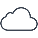 cloud, cloudy, weather, winter svg vector icon