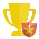 trophy,shield icon