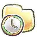 folder, time icon