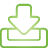 basic, green, inbox icon