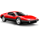 car, ferrari, red, small car, sports car icon