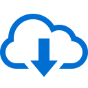 arrow, coud, down svg vector icon