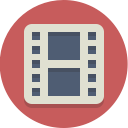 film, movie, video svg vector icon
