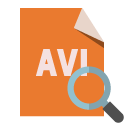 file,format,avi,zoom icon