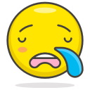 face, sleepy svg vector icon