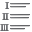 list,ordered,roman,listing icon