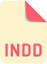 extension, file, indd, name svg vector icon