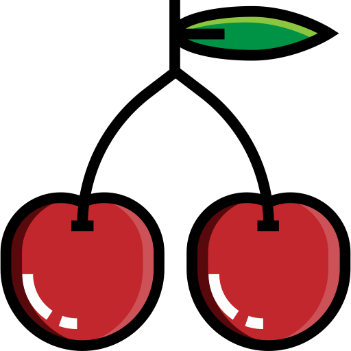 Cherry svg vector icon