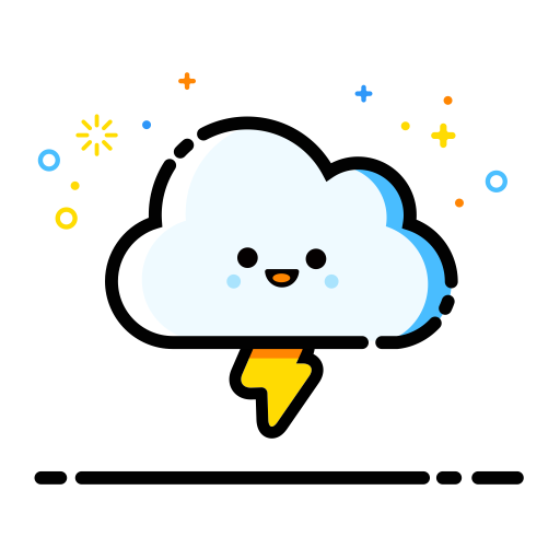 Cloud Lightning svg vector icon