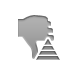 hand,thumbsdown,pyramid icon