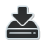 download, drive, hard, sticker icon