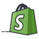 media, network, online, shopify, shopping, social svg vector icon