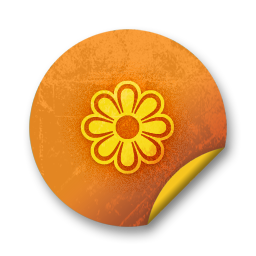orange,grunge,sticker,badge icon