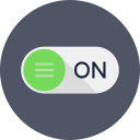 form, input, level, on, power, rounded, switch svg vector icon
