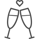alcohol, champagne, glass, toast, valent, valentine, valentines, wine svg vector icon
