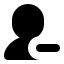user,remove icon