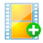 movie,add,plus,film,video icon