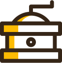 appliance, beverage, cafe, coffee, drink, grinder, kitchen svg vector icon
