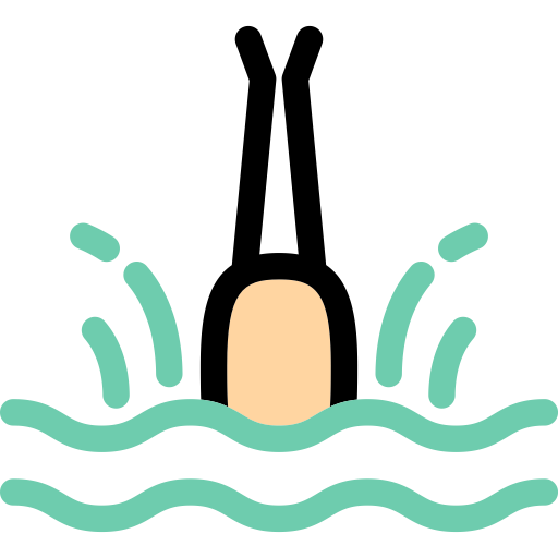 Diving svg vector icon
