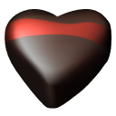 06, chocolate, hearts icon