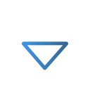 arrow, blue icon