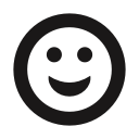 emoji, emot, grin, happy, joy, smile, thick lines svg vector icon