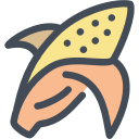 corn, corn husk, corns, food, fruit svg vector icon