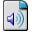 sound,file,paper,document,voice icon